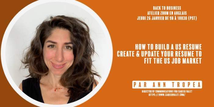Business Accueil : Construire son CV Américain