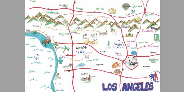 Carte de Los Angeles