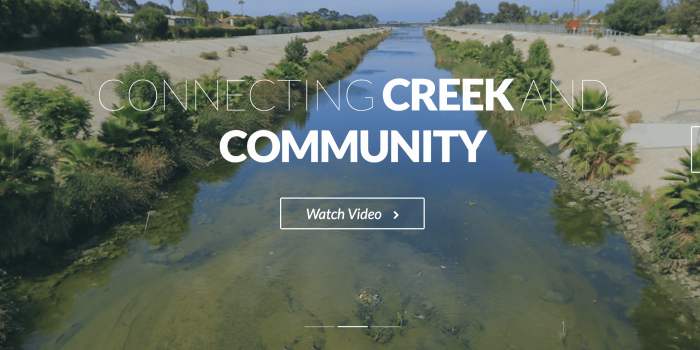 Visite virtuelle de Ballona Creek et son bassin