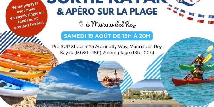 Sortie Kayak et Apéro sur la plage